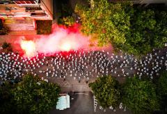 FOTO/VIDEO| Veličanstvenim korteom na ulicama Ultrasi dali podršku Plemićima
